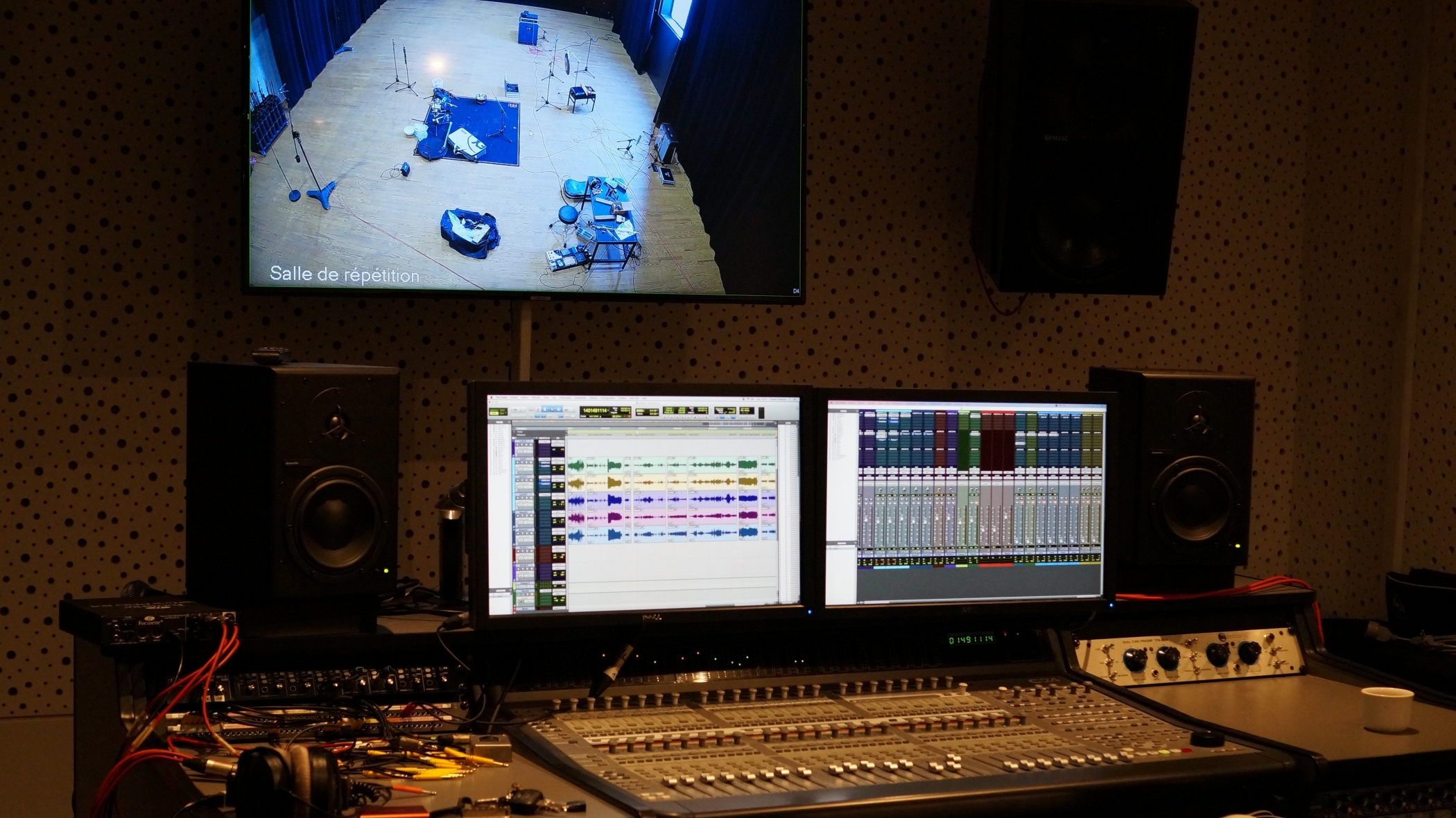 La Folie Kilomètre au studio d’enregistrement