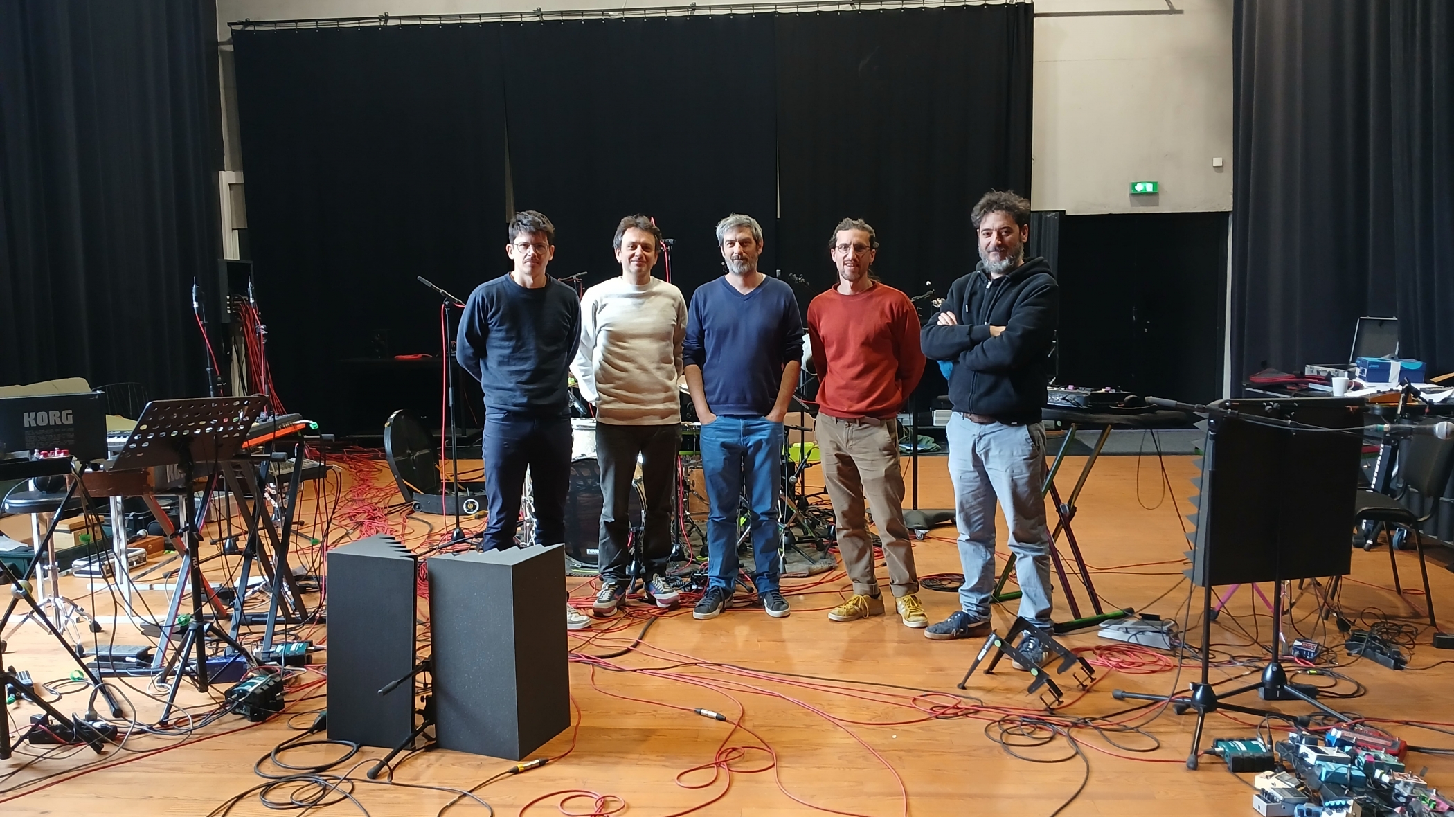 Au studio d'enregistrement avec Zerzura