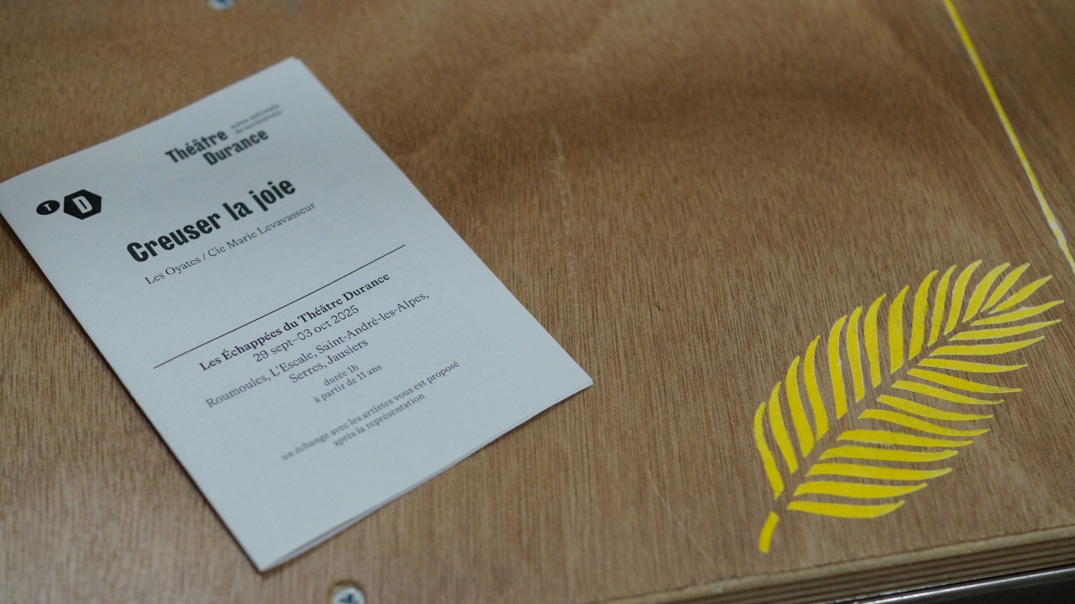 Première série de spectacle hors-les-murs de la saison