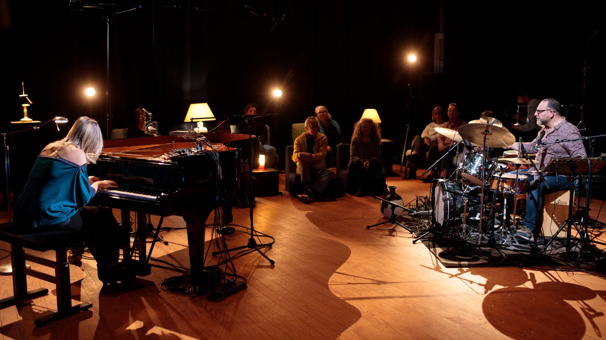 Ça enregistre au studio avec Perrine Mansuy et Jean-Luc Difraya