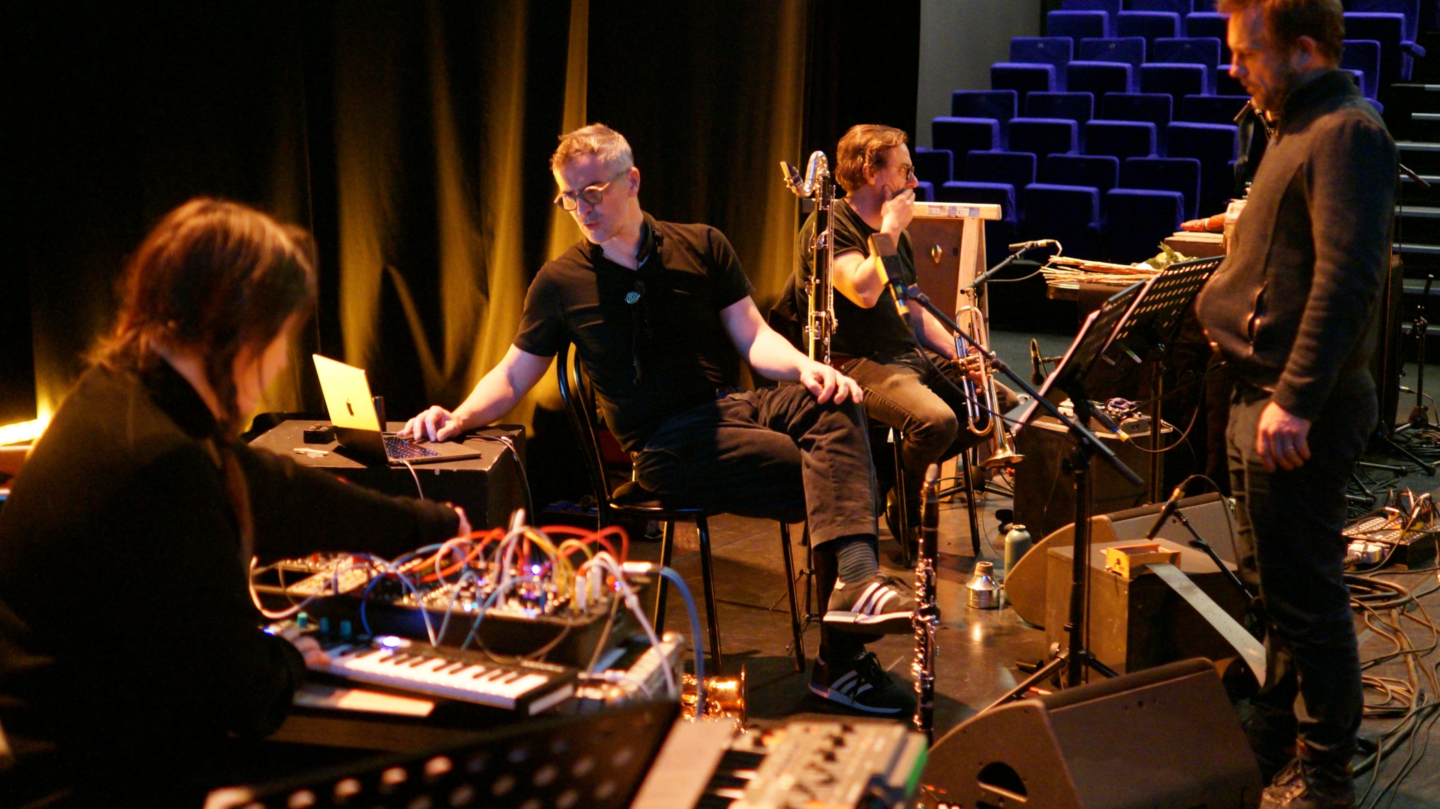 Au plateau, avec Sylvain Rifflet