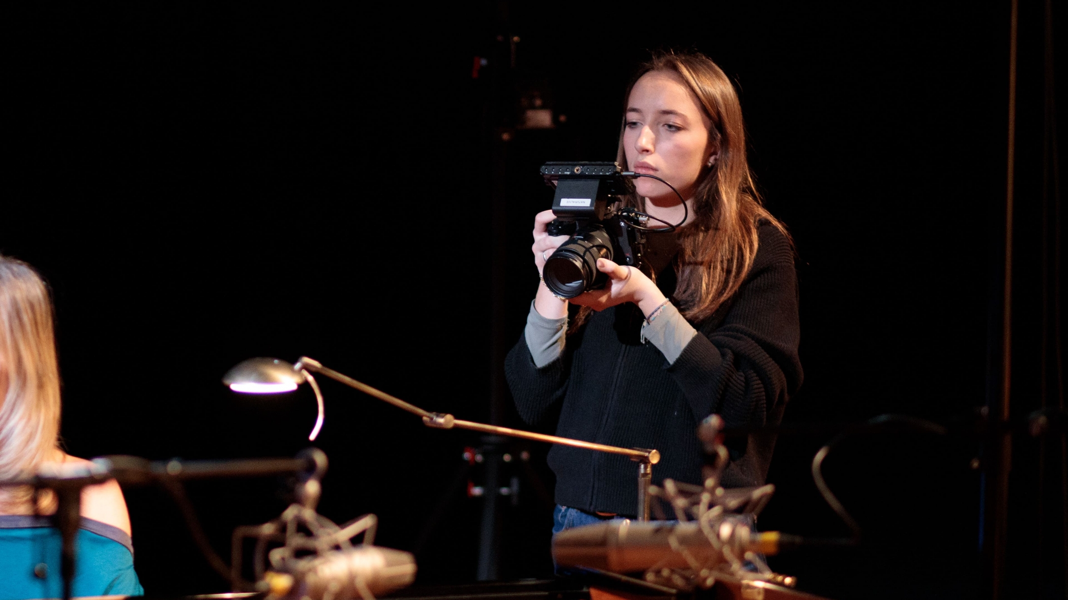 Ça enregistre au studio avec Perrine Mansuy et Jean-Luc Difraya